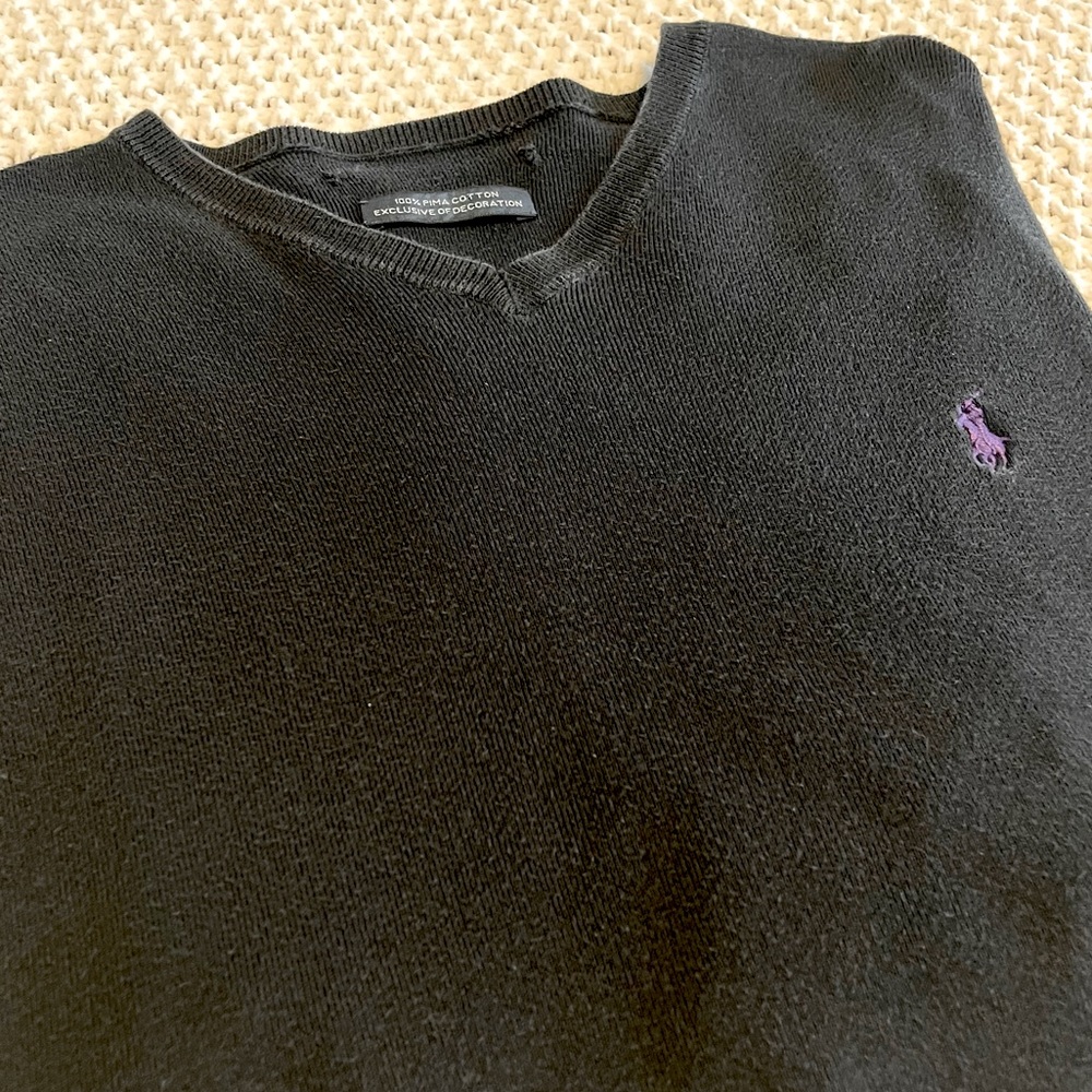 Polo Ralph Lauren Men's Long Sleeve Cotton V-Neck Sweater